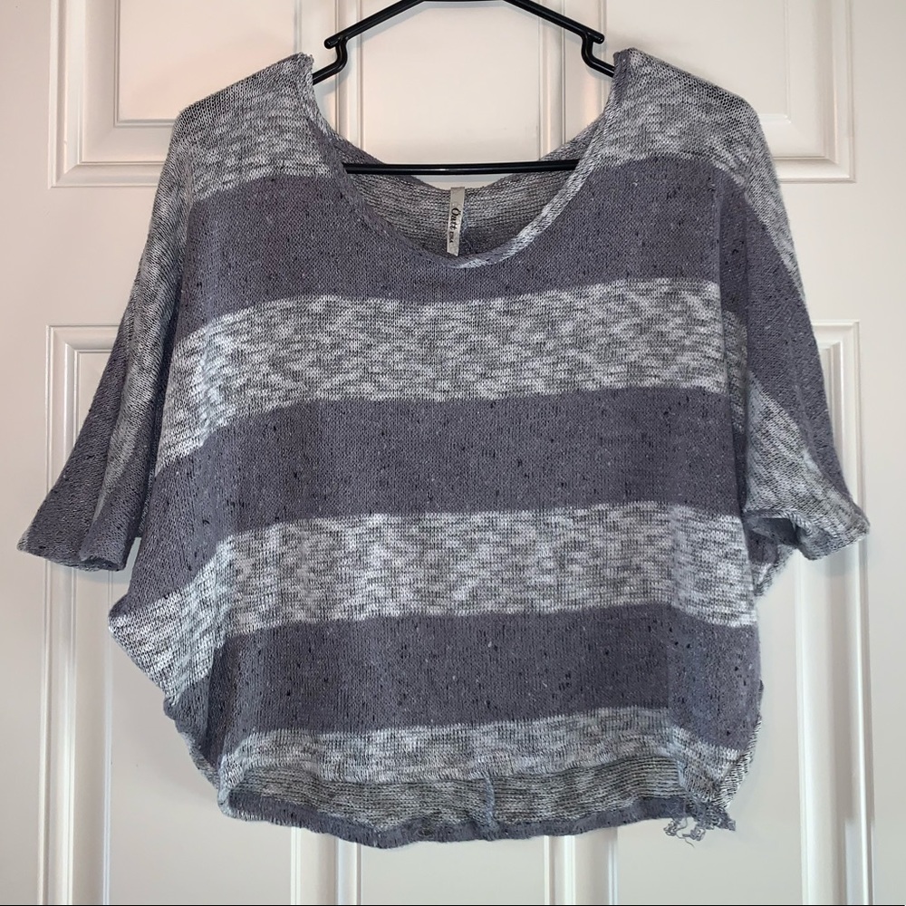 Striped sweater tee